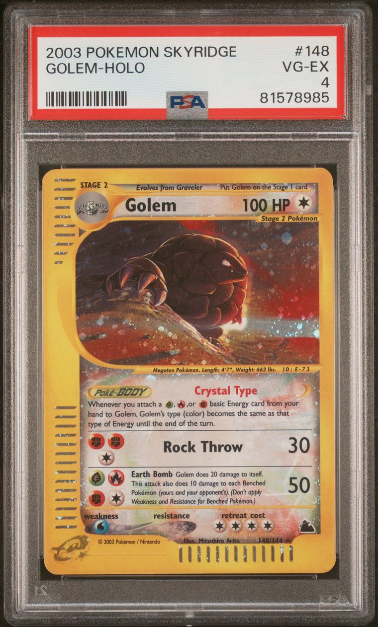 Golem - 148/144 - Holo Rare - PSA 4